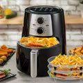 Friteuse à Air Numérique Tactile + Coupe-Légumes Rotatif 3 en 1 – Combo Cuisine Sain & Rapide